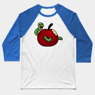apple and caterpillar Baseball T-Shirt